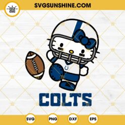 Hello Kitty Indianapolis Colts SVG PNG EPS DXF Files