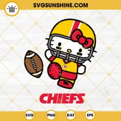 Hello Kitty Kansas City Chiefs SVG PNG EPS DXF Files