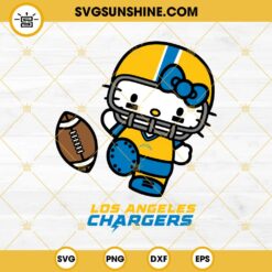 Hello Kitty Los angeles Chargers SVG PNG EPS DXF Files