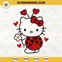 Hello Kitty Stitch SVG, Hello Kitty Valentine’s Day SVG, Hello Kitty SVG, Stitch SVG