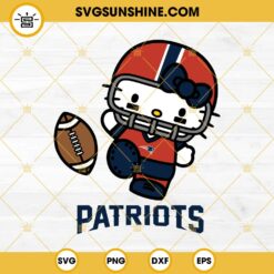 Hello Kitty New England Patriots SVG PNG EPS DXF Files
