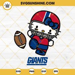 Hello Kitty New York Giants SVG PNG EPS DXF Files