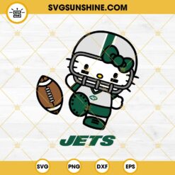 Hello Kitty New York Jets SVG PNG EPS DXF Files