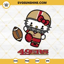 Hello Kitty San Francisco 49ers SVG PNG EPS DXF Files