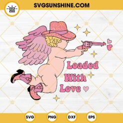 Cupid’s Love Lodge Vacant SVG, Cute Valentine’s SVG, Retro Valentines SVG PNG DXF EPS Files