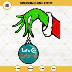 New York Jets Grinch Hand With Ornament SVG, New York Jets Christmas SVG