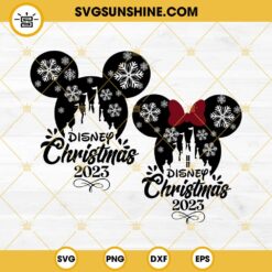 Mickey And Minnie Christmas 2023 SVG, Disney Christmas 2023 SVG Bundle