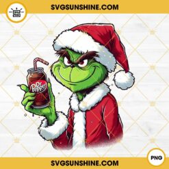 Santa Claus Grinch With Dr Pepper PNG File