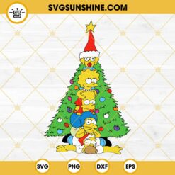 Homer Simpson Santa Hat Christmas SVG PNG DXF EPS Cricut Silhouette Vector Clipart