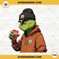 Grinch Dr Pepper PNG, Carhartt Grinch PNG