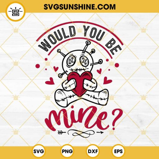 Would You Be Mine SVG, Valentine Quotes SVG PNG EPS DXF File