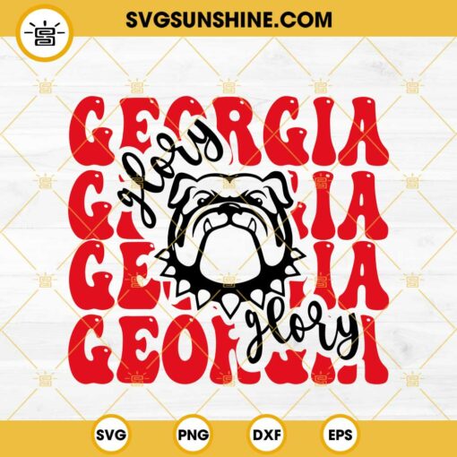 Georgia Glory Glory SVG, Georgia Bulldogs 2024 SVG PNG EPS DXF File