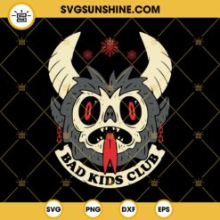 Bad Kids Club SVG, Evil Santa SVG PNG EPS DXF File