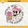 Captain Of The Struggle Bus SVG, Pink Captain Skull SVG PNG EPS DXF File