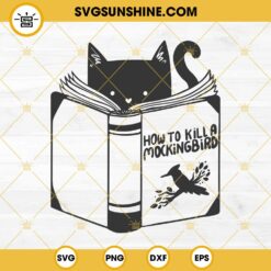 Cat Reading Books SVG, Cat Funny Quotes SVG PNG EPS DXF File