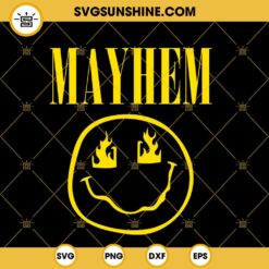 Smile Face May Hem SVG, Mayhem Black Metal Band SVG PNG EPS DXF File