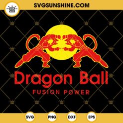 Dragon Ball Fusion Power SVG, Dragon Ball Red Bull SVG PNG EPS DXF File