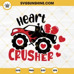 Monster Truck Heart Crusher SVG PNG EPS DXF File