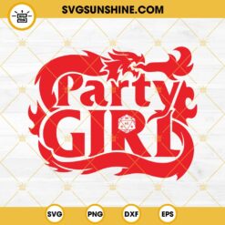 Party Girl Dungeons And Dragons SVG PNG EPS DXF File