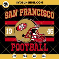 49ers SVG, San Francisco 1946 Football SVG, 49ers Helmet SVG