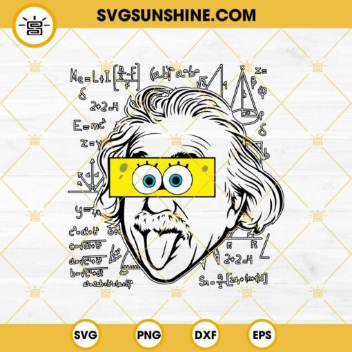 Albert Einstein SpongeBob SVG