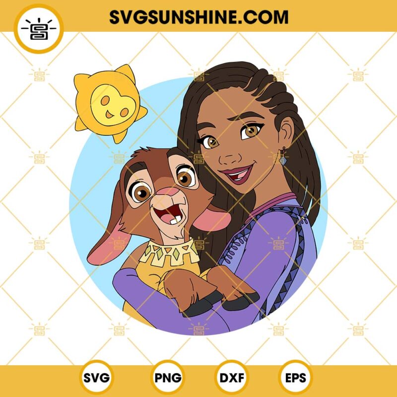 Asha Disney Wish SVG, Wish Movie SVG, Star Wish SVG, Valentino Wish SVG