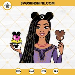 Asha SVG, Disney Wish SVG, Asha snacks SVG