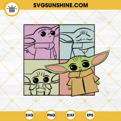 Baby Yoda Comic Design SVG PNG EPS DXF File