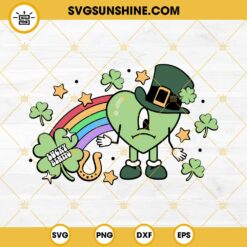 Bad Bunny Heart Lucky Bentino SVG, St. Patrick’s Day SVG PNG EPS DXF File
