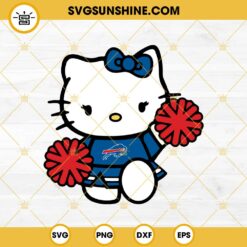 Buffalo Bills Hello Kitty Cheerleader SVG PNG DXF EPS Cut Files