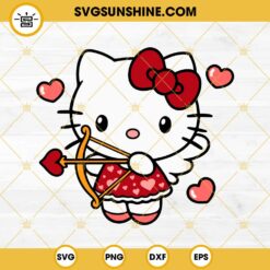 Hello Kitty Love Bug SVG, Hello Kitty Valentine SVG PNG EPS DXF File