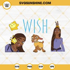 Disney Wish SVG Bundle, Asha SVG, Wish Movie SVG, Star SVG, Valentino Wish SVG