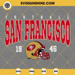 Football San Francisco 1946 SVG, 49ers Helmet SVG, San Francisco 49ers SVG, 49ers SVG