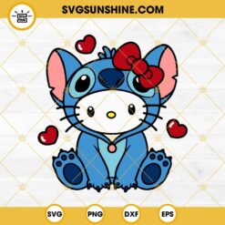 Hello Kitty Love SVG, Cute Hello Kitty Valentines Day SVG PNG DXF EPS