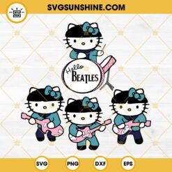 Hello Kitty The Beatles SVG, The Beatles SVG PNG EPS DXF File