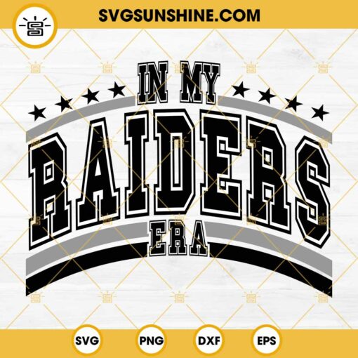 In My Raiders Era SVG, Taylor Swift Las Vegas Raiders SVG, Football Era SVG