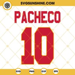 Isiah Pacheco 10 SVG, Kansas City Chiefs Players SVG PNG Files
