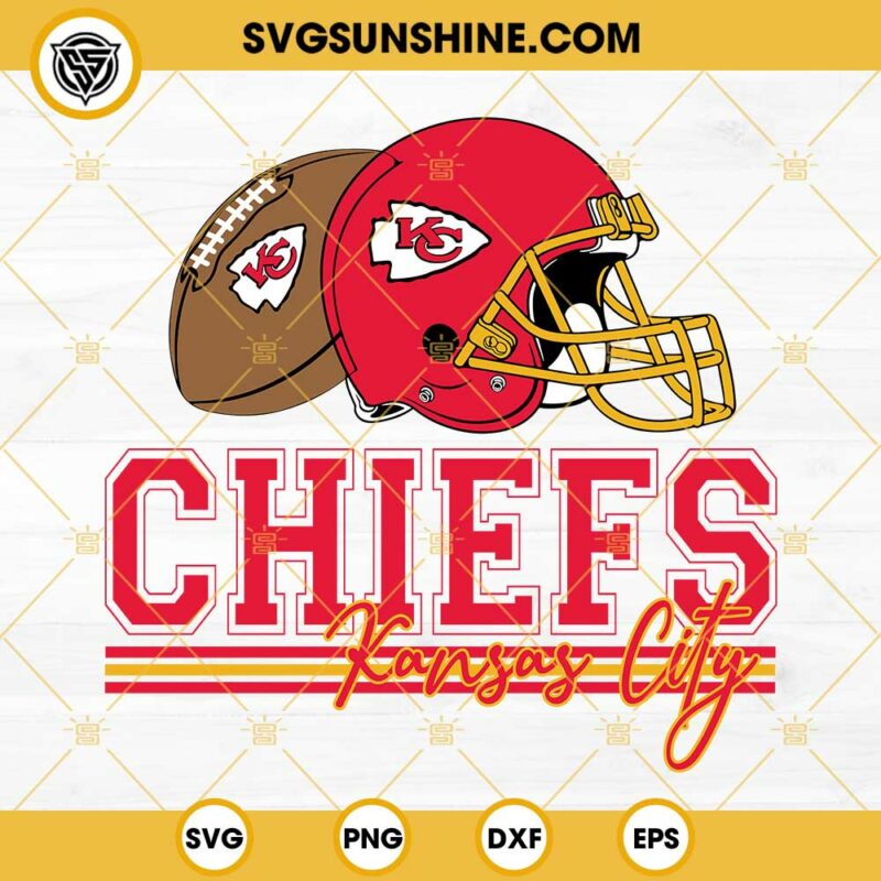 Kansas City Chiefs SVG, Kansas City Football Helmet SVG, Kc Chiefs SVG ...