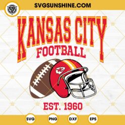 Kansas City Football Est 1960 SVG, Kansas City Chiefs SVG, Kc Chiefs SVG