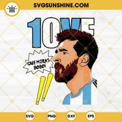 Leo Messi 10 Love SVG PNG EPS DXF File