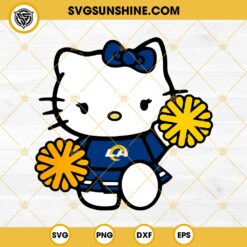Los Angeles Rams Hello Kitty Cheerleader SVG PNG DXF EPS Cut Files