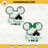 Mickey Minnie Head St Patrick's Day Bundle SVG, Happy St Patricks Day SVG PNG Files