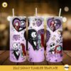 3D Inflated Jack And Sally Tumbler Wrap, Couple Valentine Tumbler Wrap