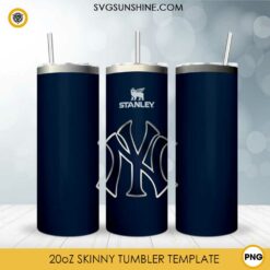 New York Yankees Stanley Cup 20oz Tumbler Wrap PNG File