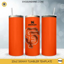 San Francisco Giants Stanley Cup 20oz Tumbler Wrap PNG File