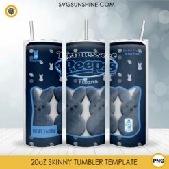 Tennessee Titans Peeps Easter 20oz Tumbler Wrap PNG File