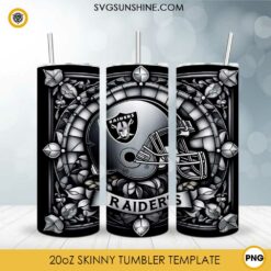 Oakland Raiders Football Stanley Cup 20oz Tumbler Wrap PNG File