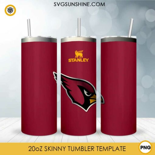 Arizona Cardinals Football Stanley Cup 20oz Tumbler Wrap PNG File