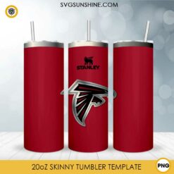 Atlanta Falcons Stained Glass Diamond Painting 20oz Tumbler Wrap PNG File