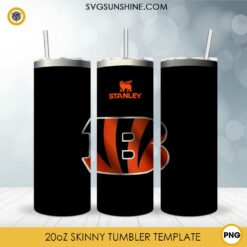 Cincinnati Bengals Stained Glass Diamond Painting 20oz Tumbler Wrap PNG File